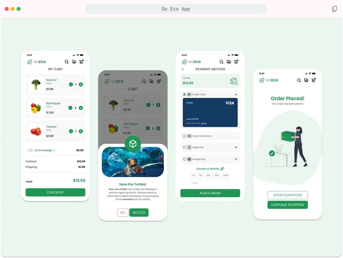Go Eco: eco-friendly grocery app